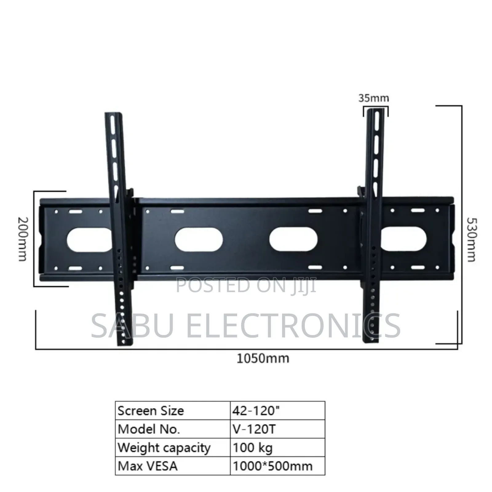 V-star 42" To 120" Heavy-duty Tilt Wall Mount Bracket