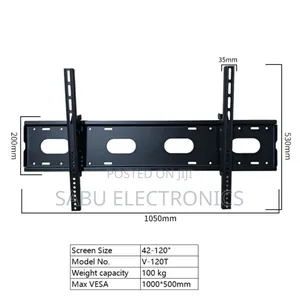 V-star 42" To 120" Heavy-duty Tilt Wall Mount Bracket