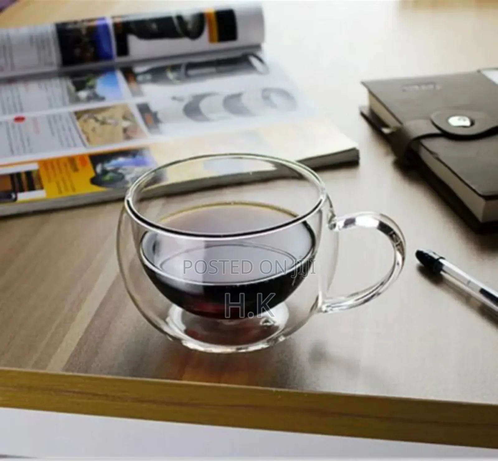 6pcs Double Walled Glass Thermo Tea Coffee Cup - 150ml