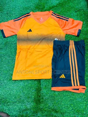 Yellow Plain Adidas Jersey for Kids