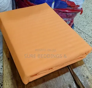 6*6 Orange Cotton Bedsheets