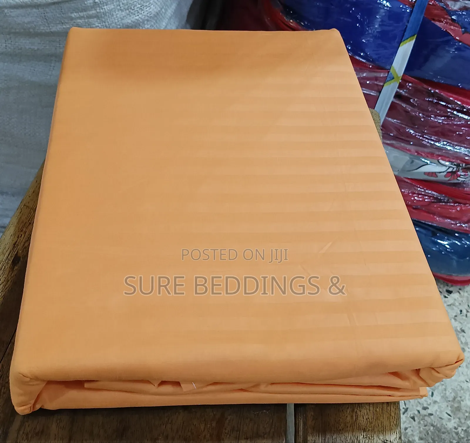 6*6 Orange Cotton Bedsheets