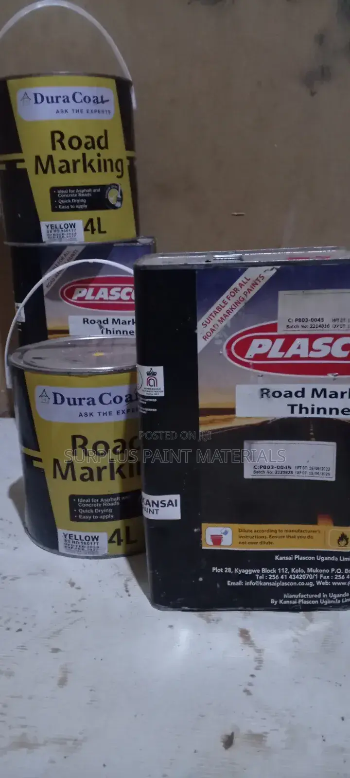 Road Marking Paint and Thinner