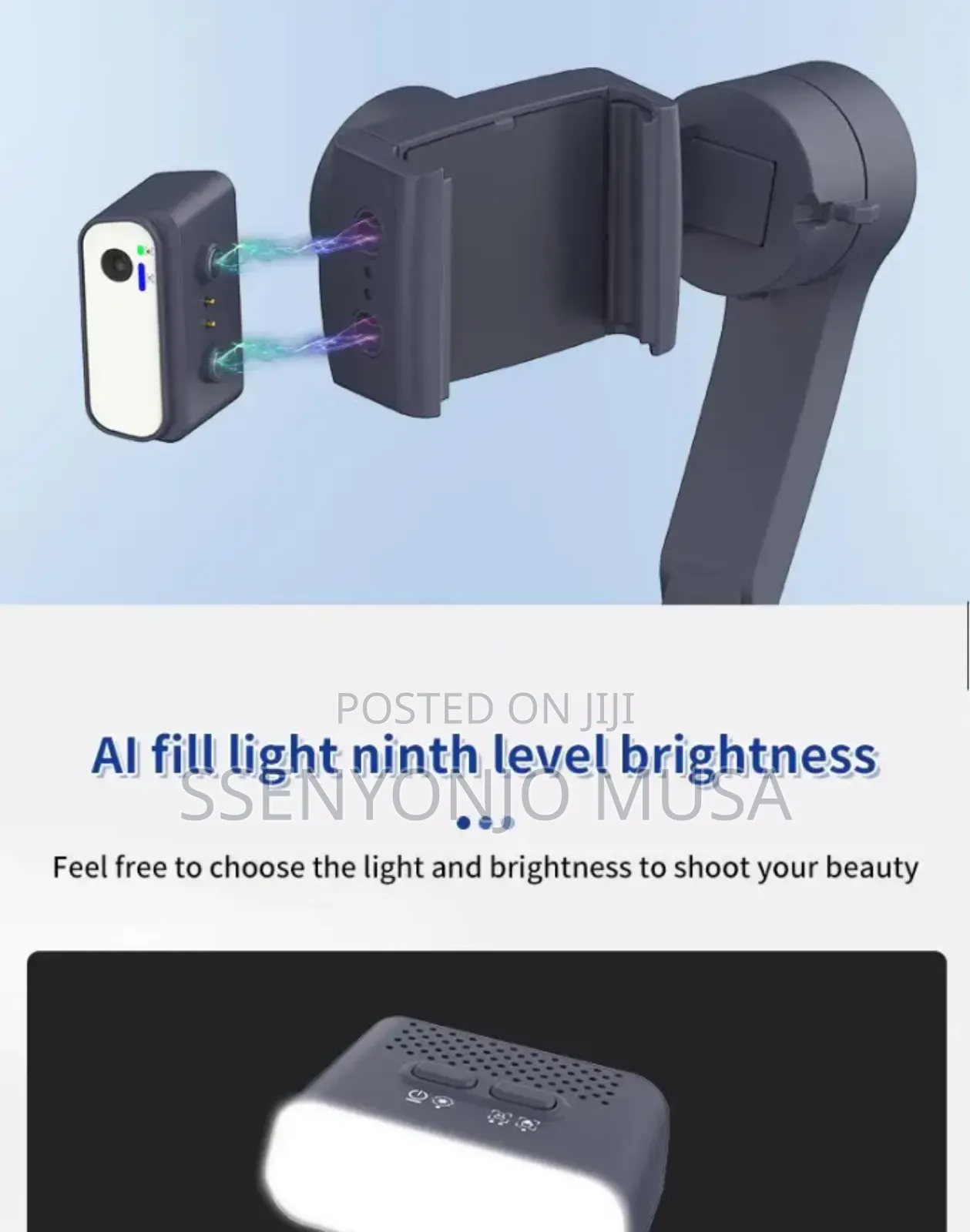 F12 3-Axis Smartphone Gimbal Stabilizer With Ai Tracker