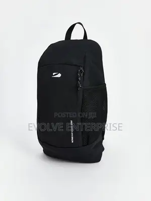 Black Small Printed Backpack