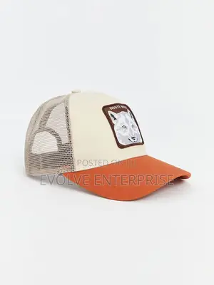 Embroidered Orange Men's Cap Hat