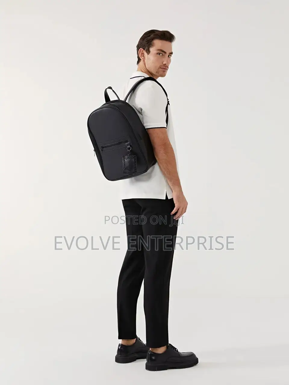 Designer Backpack With Id Clip