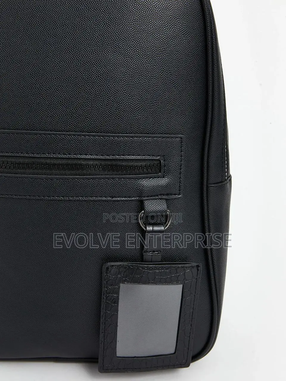 Designer Backpack With Id Clip