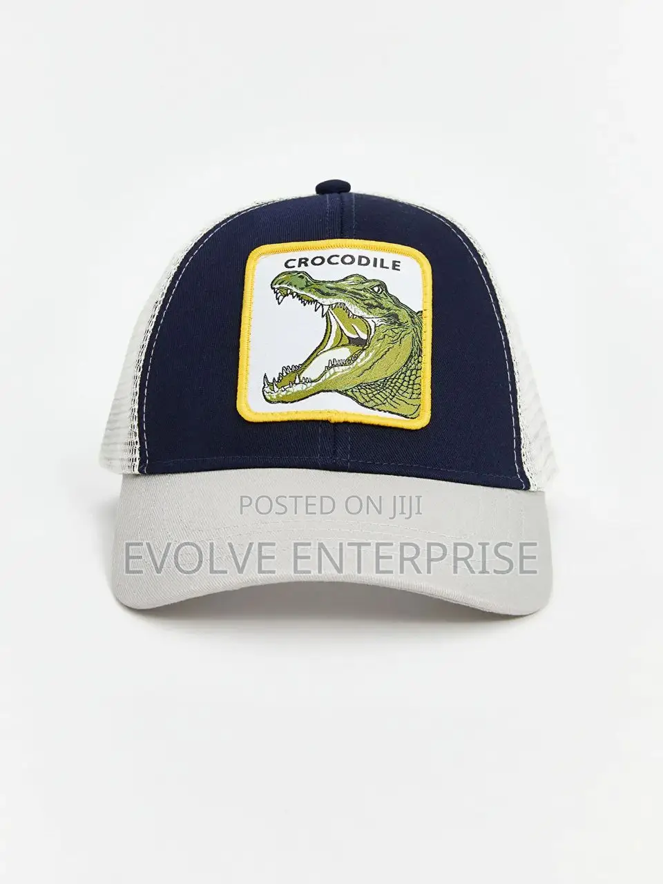 Embroidered Men's Crocodile Cap Hat