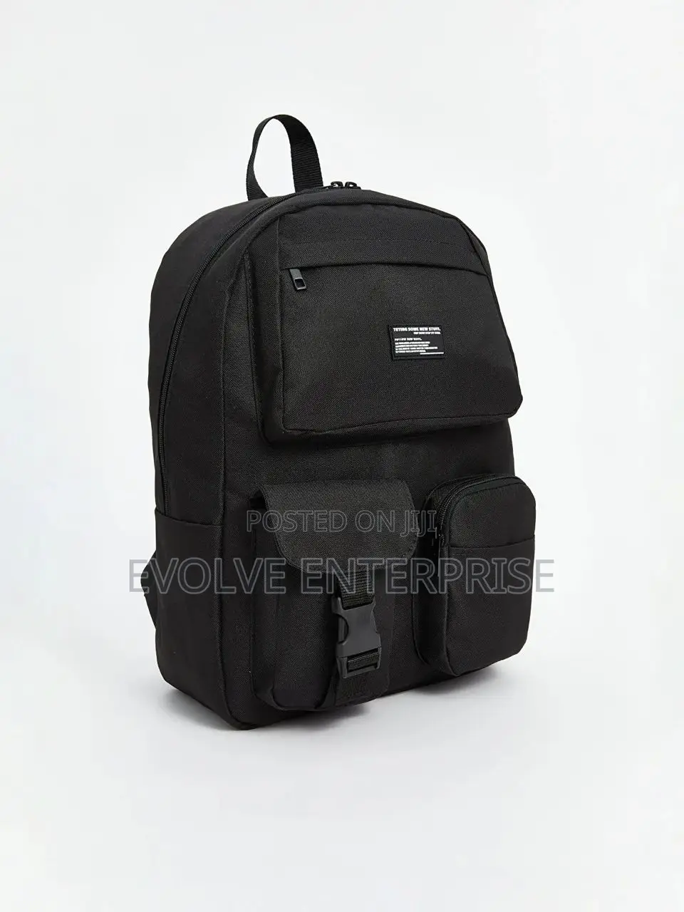 Embroidered Large Printed Backpack