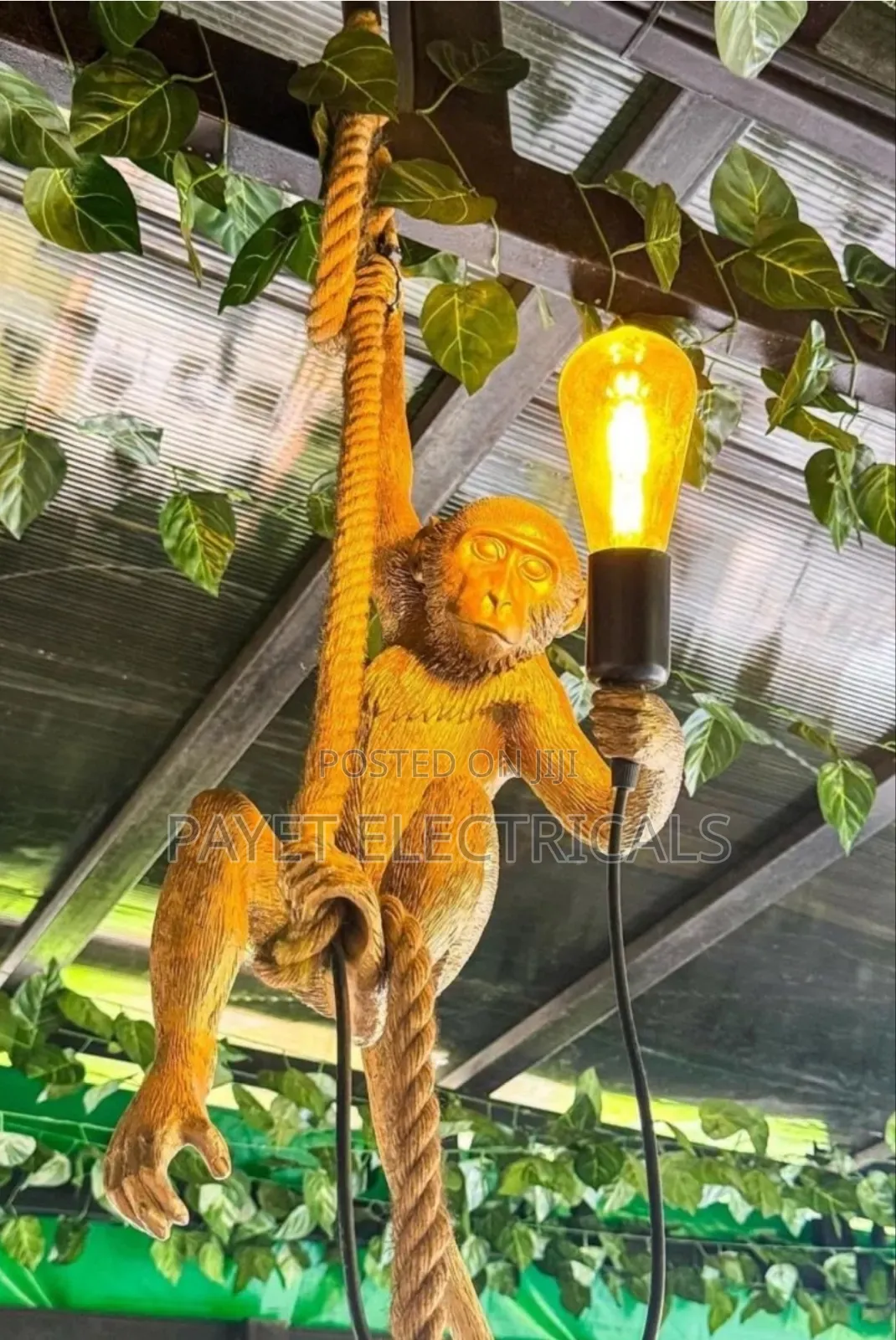Monkey Lamp Holder for Restaurants