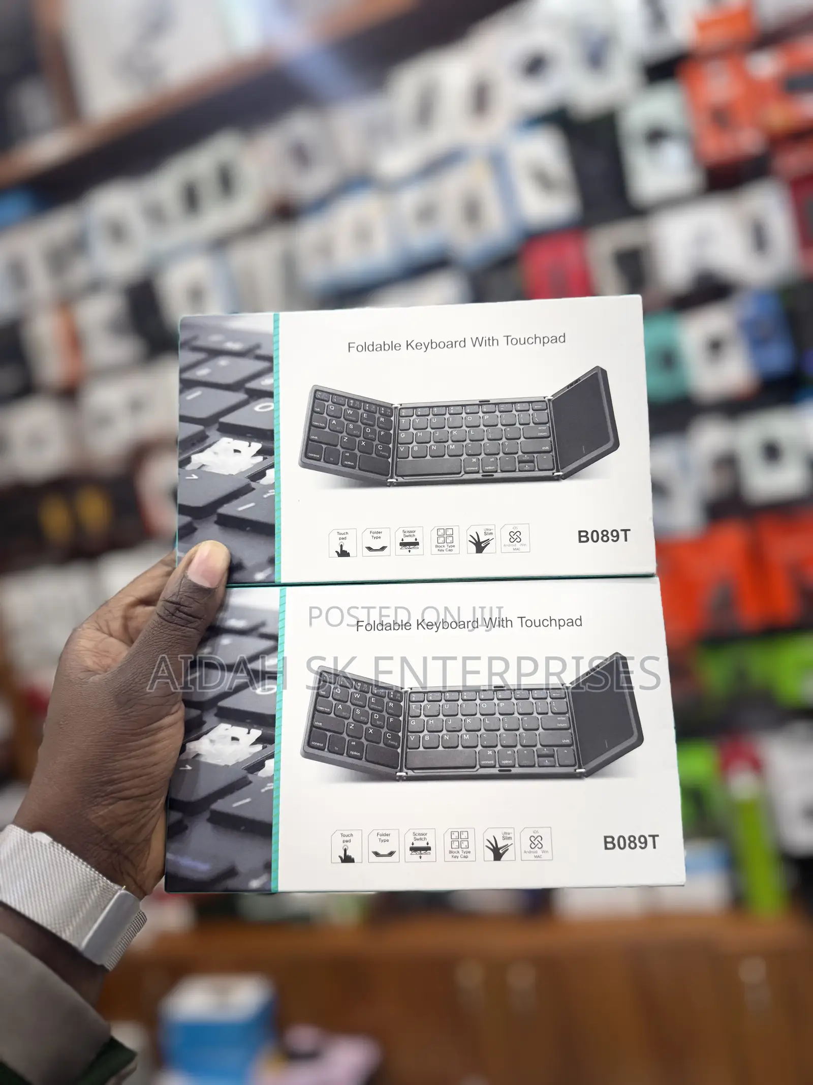 B089t Foldable Keyboard With Touchpad