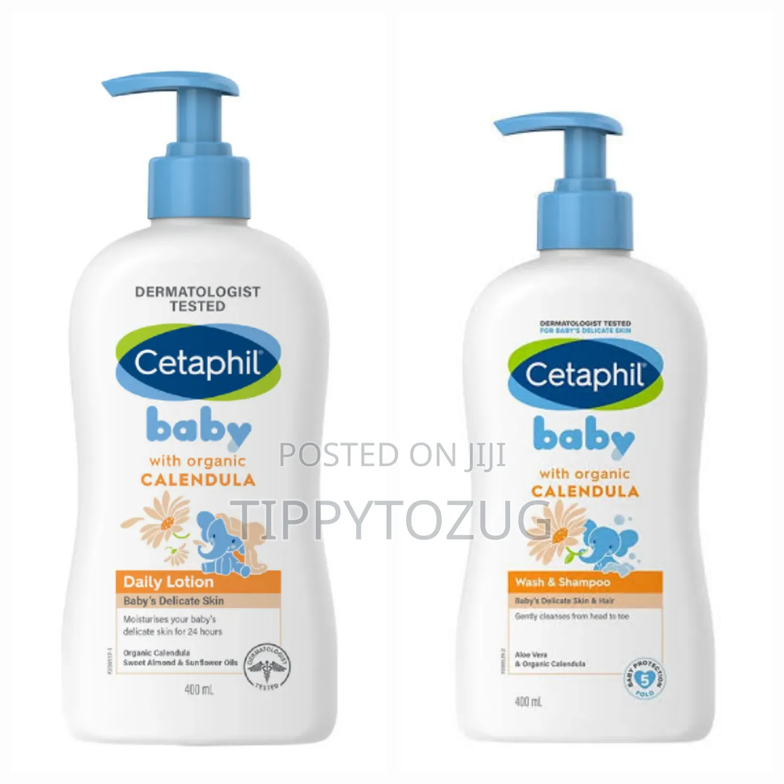 Cetaphil Baby Lotion, Wash Shampoo With Organic Calendula