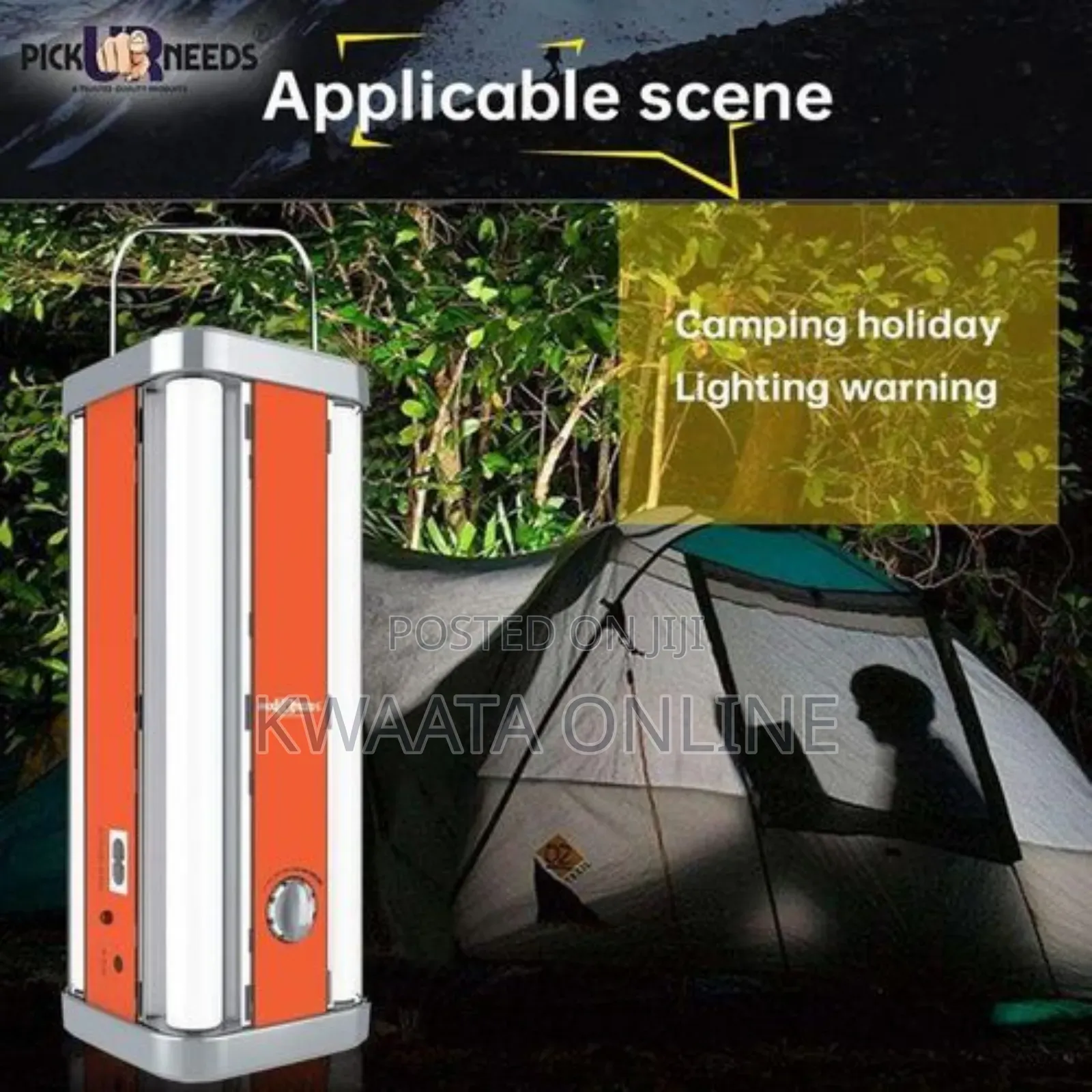 Kamisafe Km-7671 4 Tube Latern Rechargeable Emergency Lamp