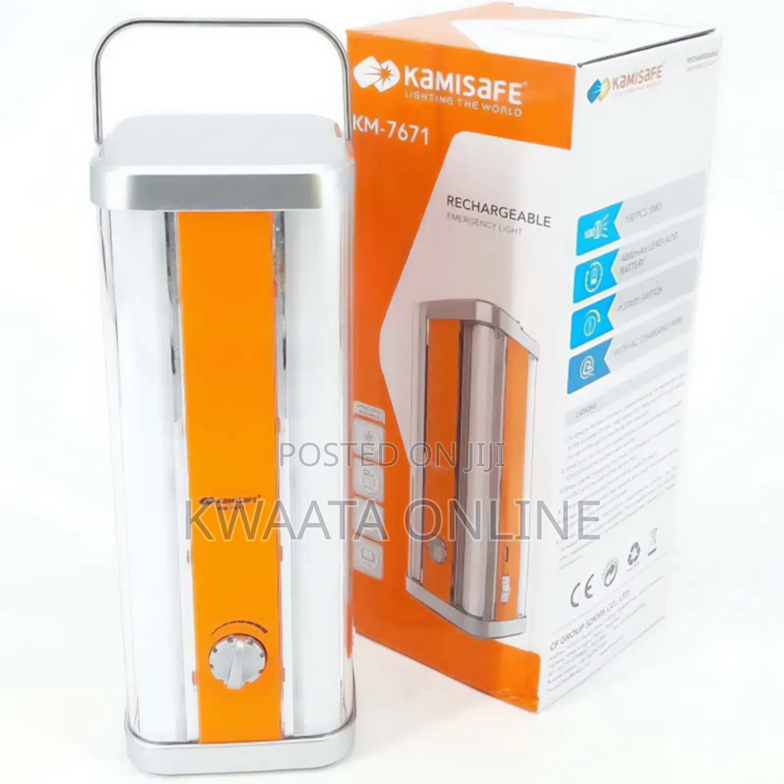 Kamisafe Km-7671 4 Tube Latern Rechargeable Emergency Lamp