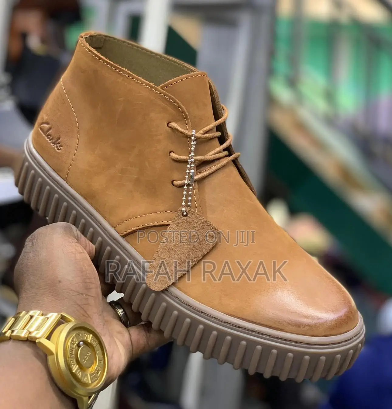 Original Men’S Brown Clarks Casual Leather Boots