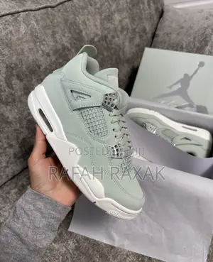 Original Air Jordan 4 Retro “Seafoam Sail” Sneakers