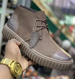 Original Coffee Brown Clarks Casual Leather Boots