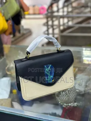 Women Sling Handbag With Metal Logo