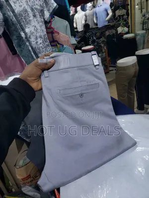 Men's Non Stretching Office Classic  Non Fading Khaki Pants