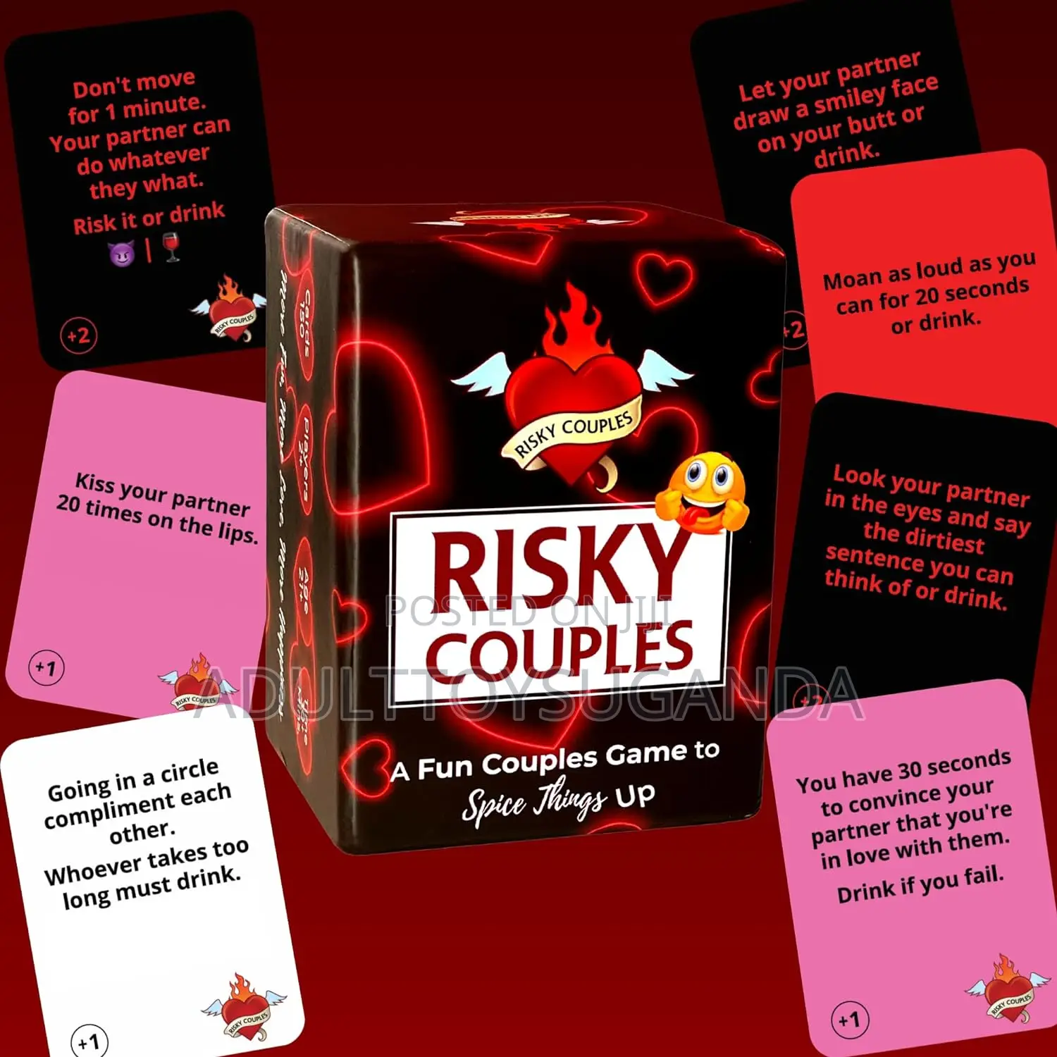Risky Couples Spicy Dare Cards - Date Night Valentines