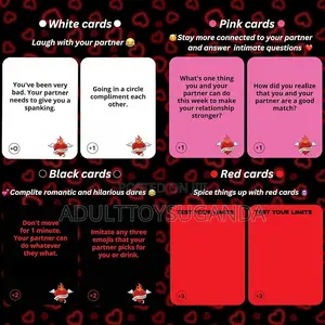 Risky Couples Spicy Dare Cards - Date Night Valentines