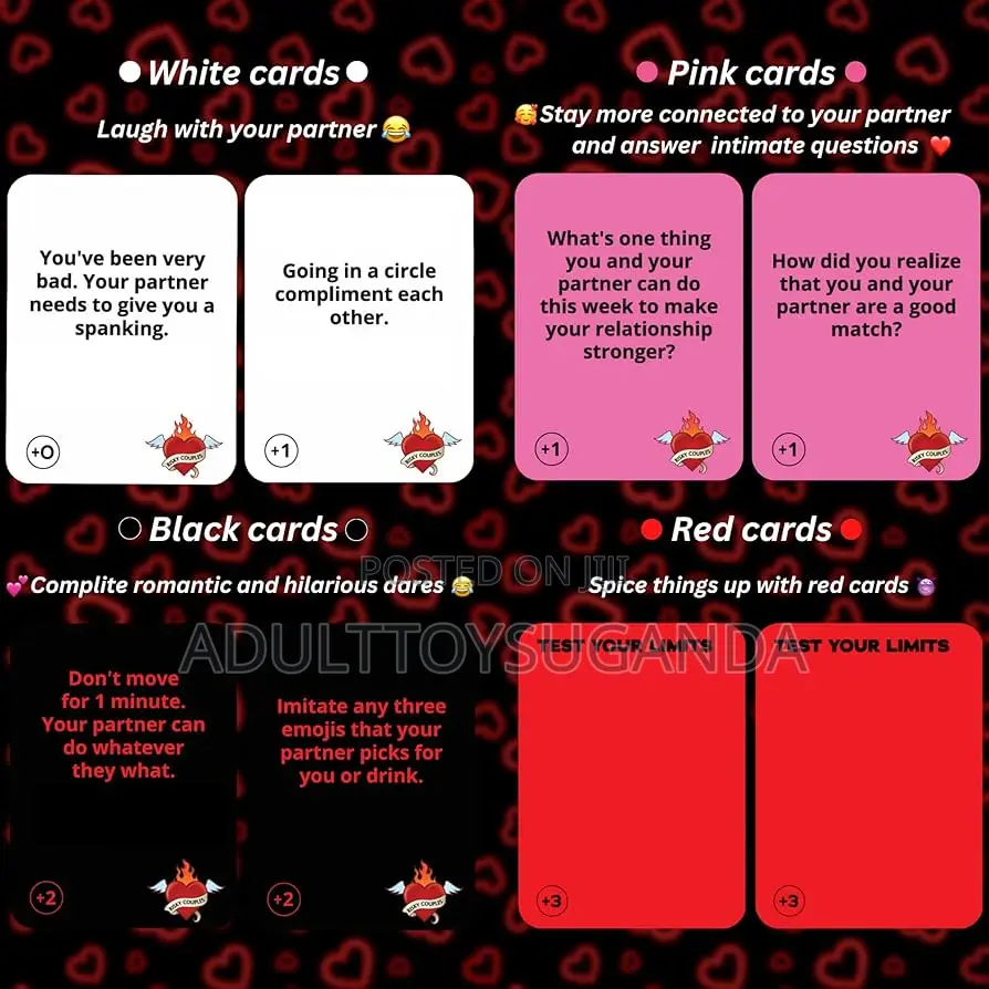 Risky Couples Spicy Dare Cards - Date Night Valentines