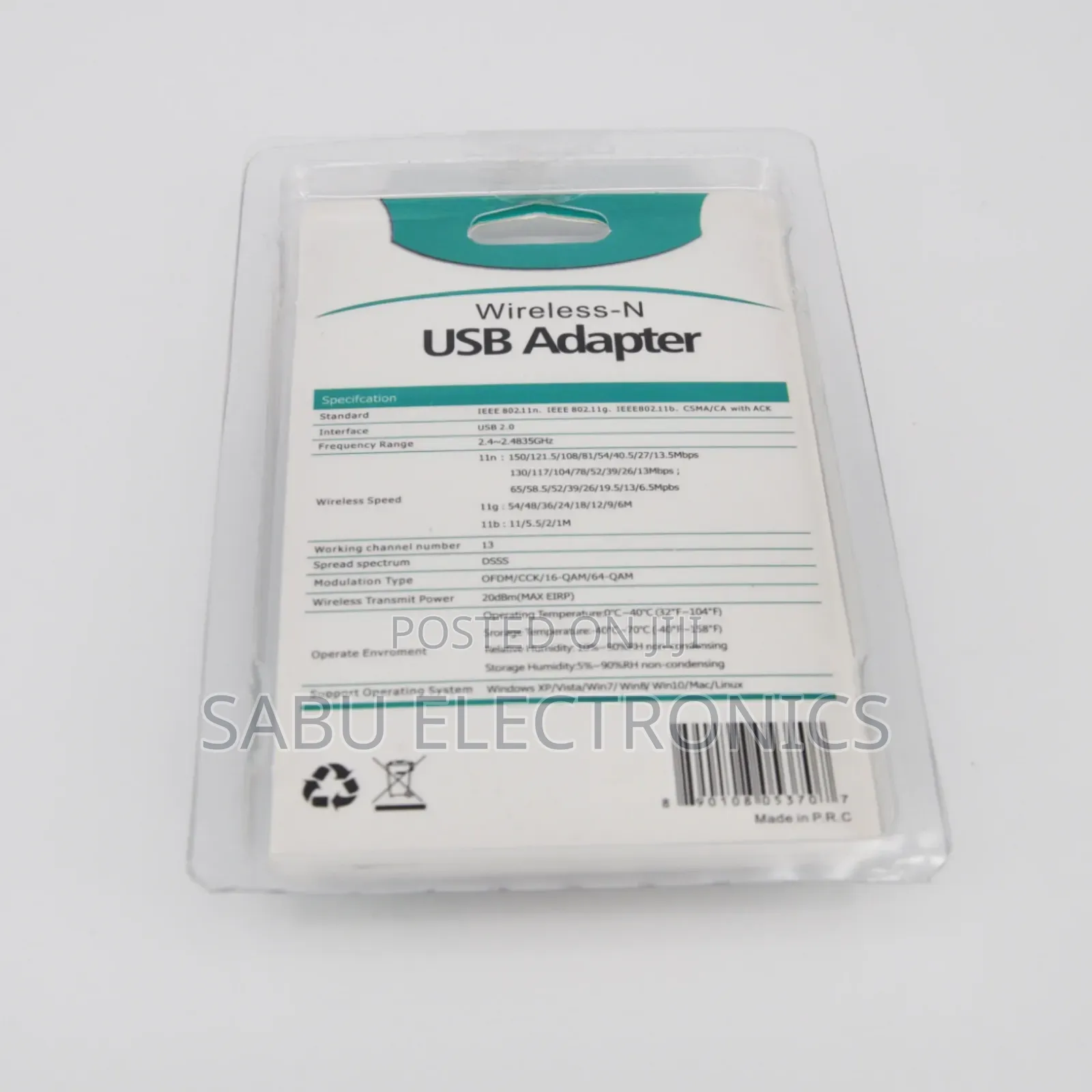 300mbps Usb Wifi Adapter –High Speed Wireless Receiver