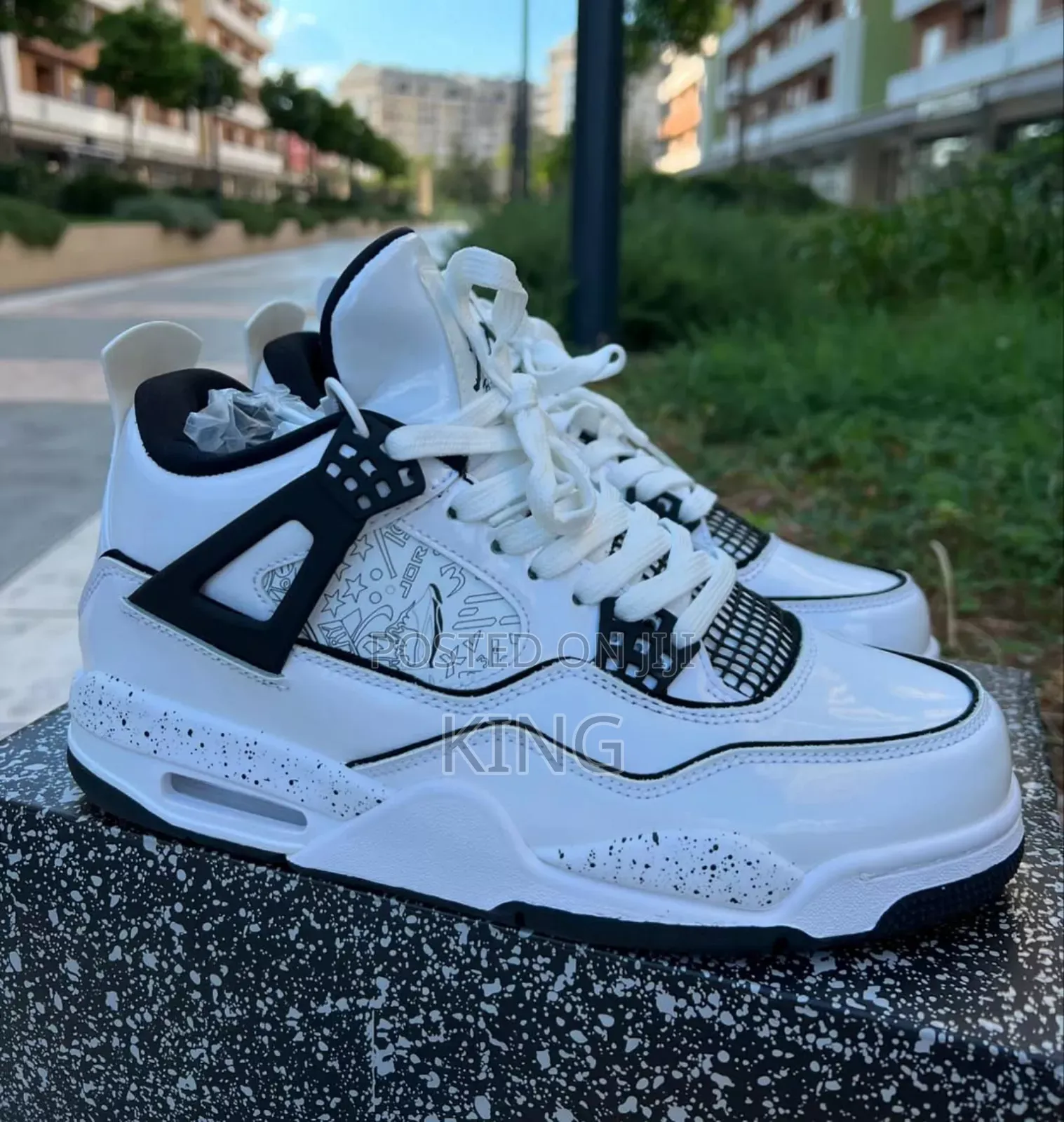 Jordan 4 Retro Gs "Diy White J4s