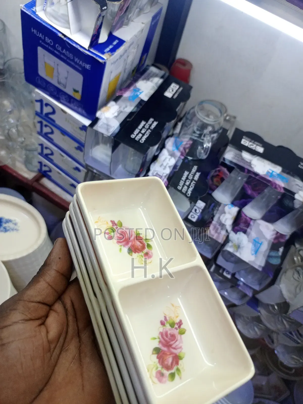 Two-Section Melamine Serving Bowl 12pcs