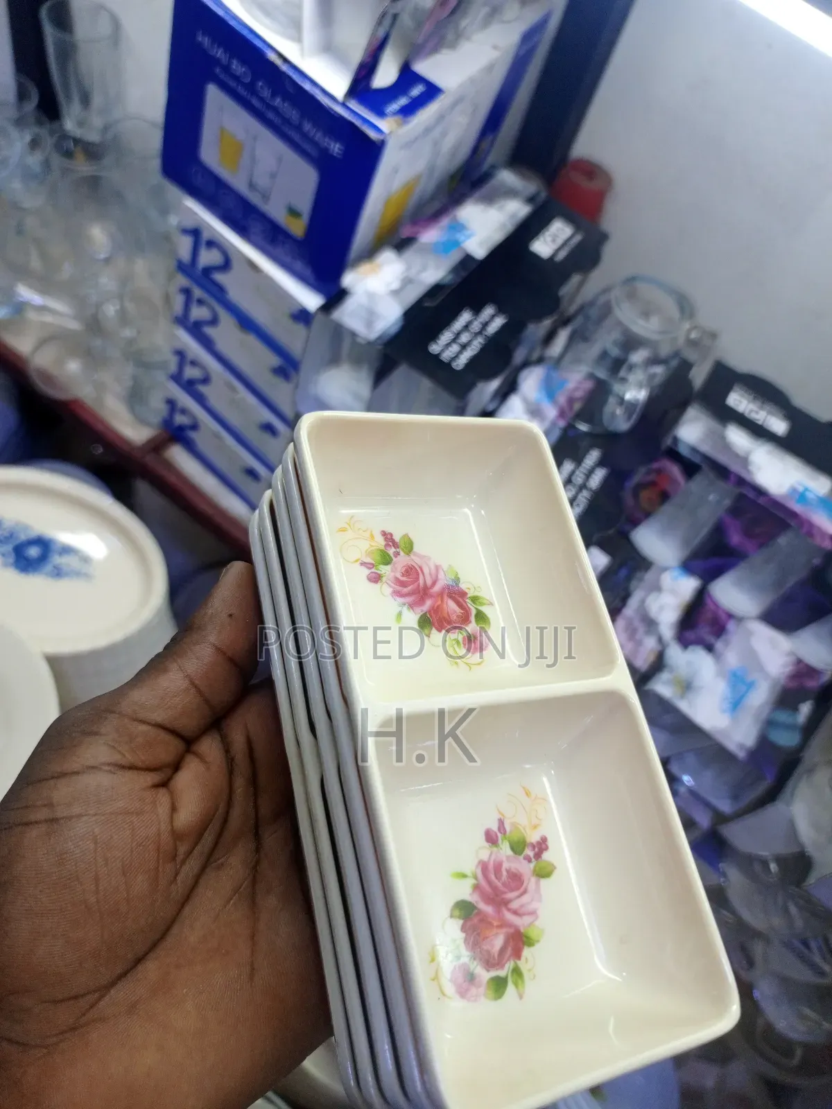 Two-Section Melamine Serving Bowl 12pcs