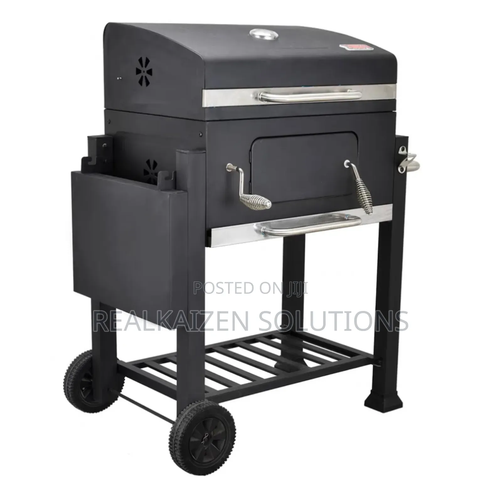 Fork Premium Charcoal BBQ Grill Adjust Charcoal Tray Side