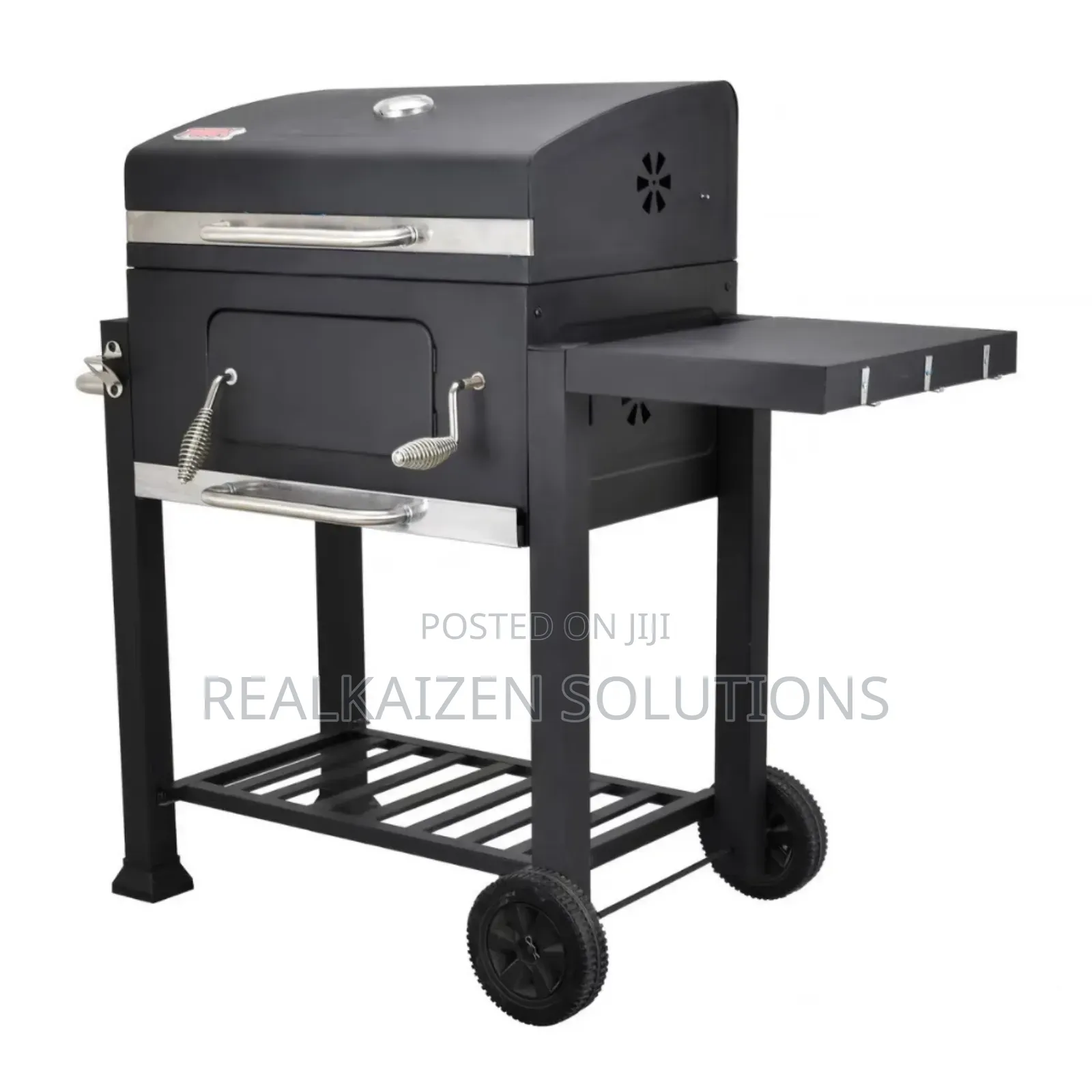Fork Premium Charcoal BBQ Grill Adjust Charcoal Tray Side