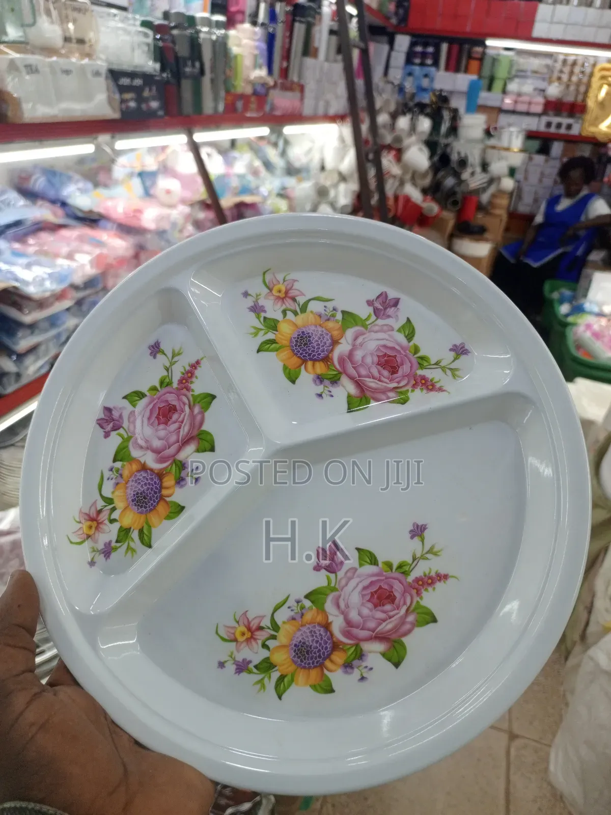 12pcs Melamine Partitioned Plate