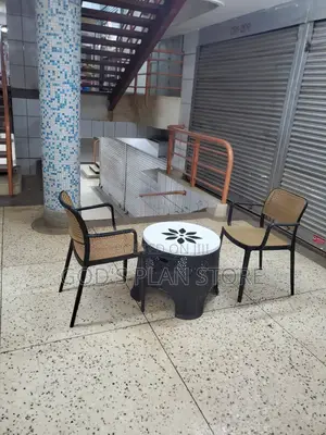 Coffee Plastic Table and Chairs Set