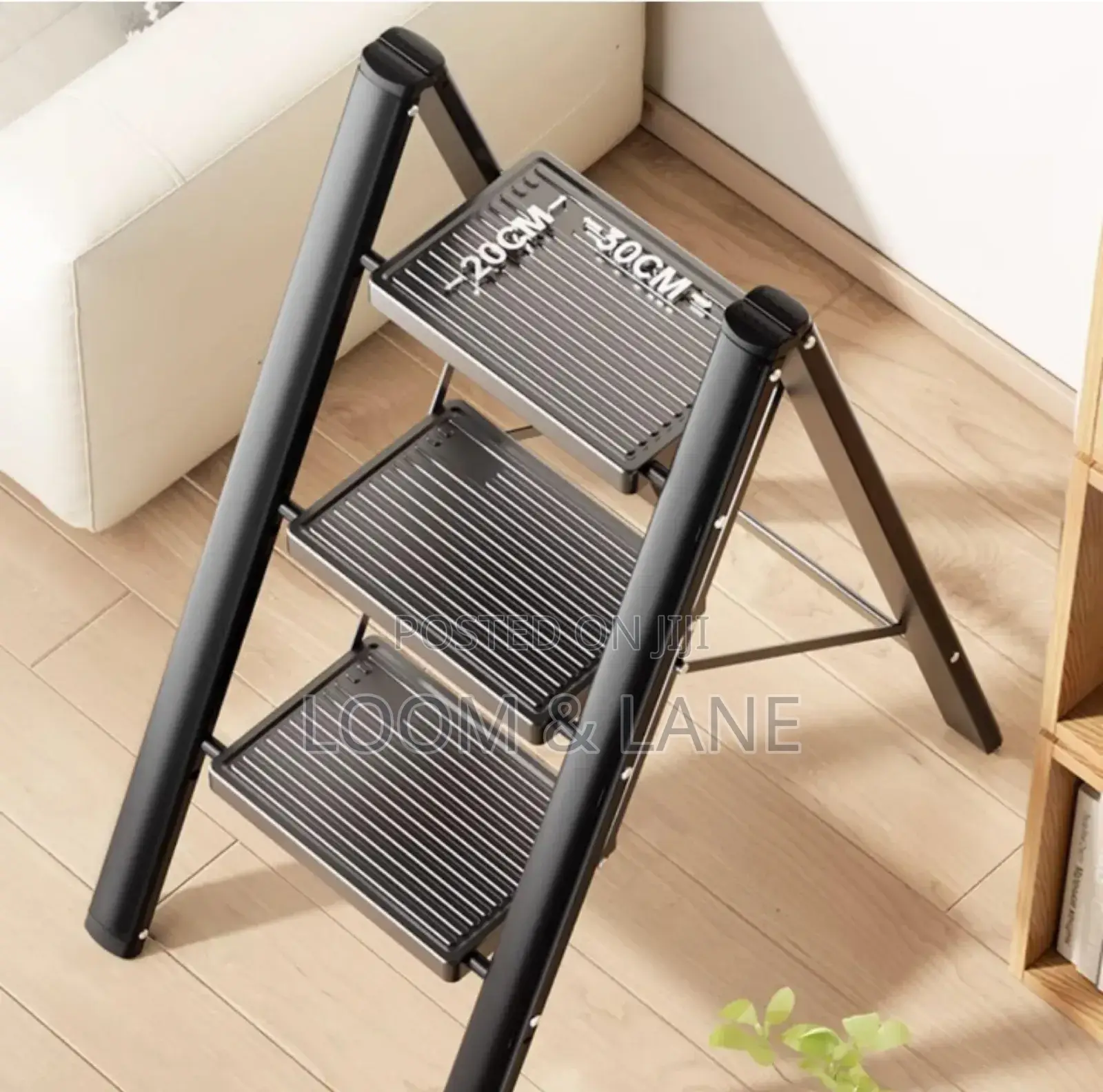 Portable Steel 3-Step Folding Ladder