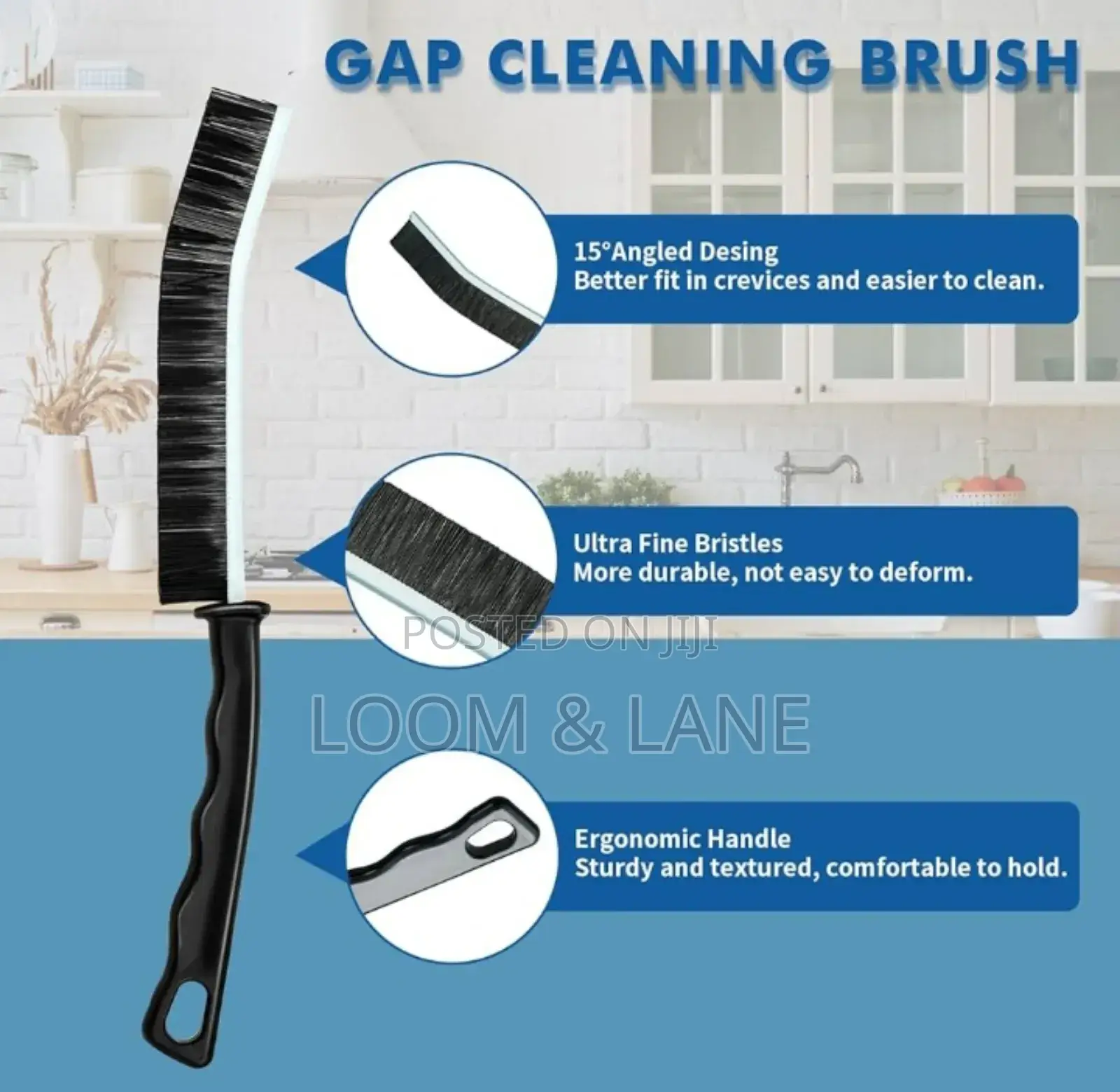 3pcs Small Corner Crevice Cleaning Brush Set