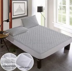 Cotton Waterproof Mattress Protector Light Gray