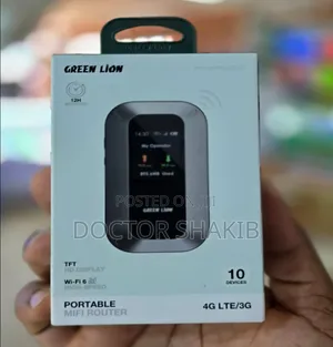 New Green Lion Portable Mifi Wifi 6 Router