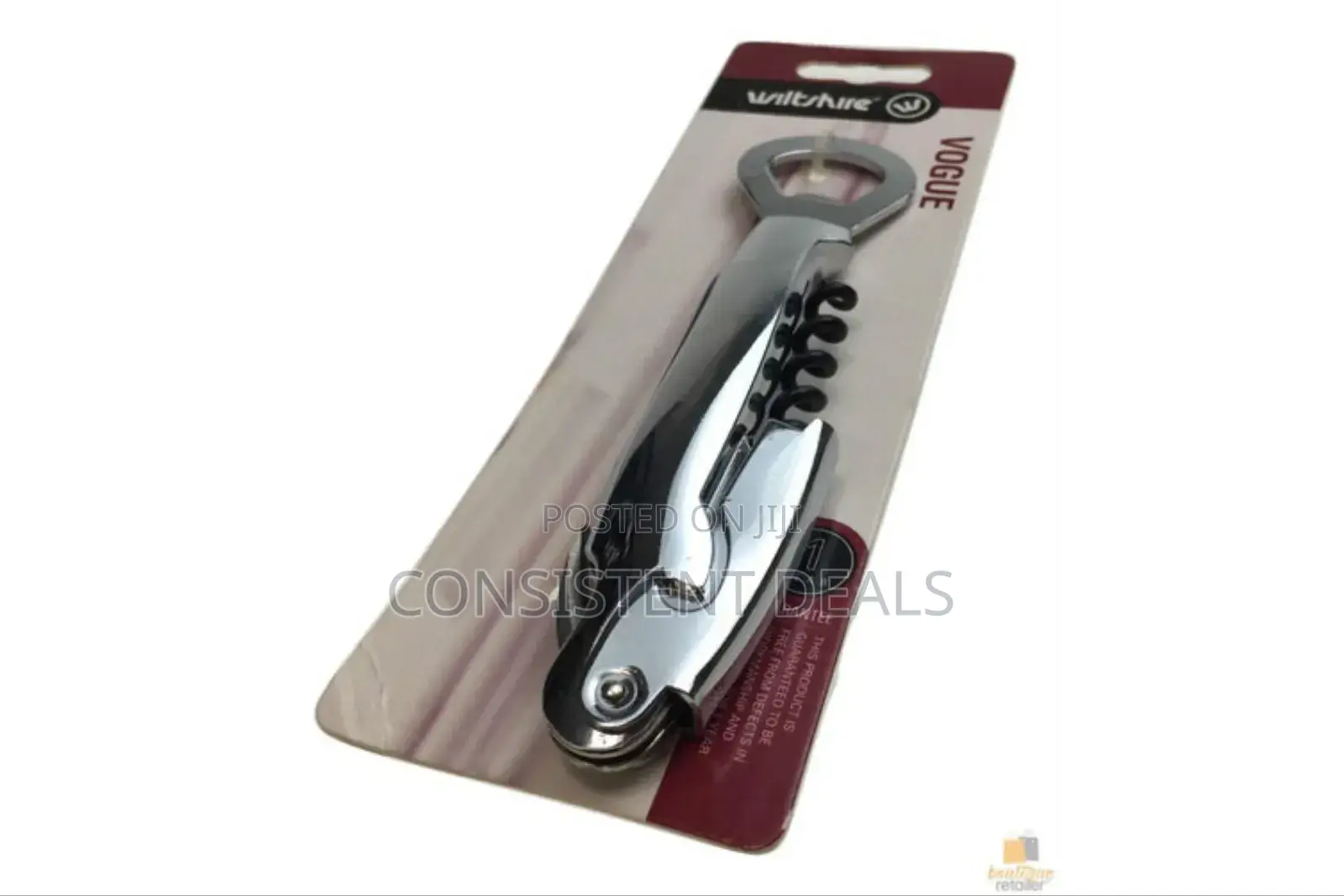 3in1 Cork Wine Bottle Opener