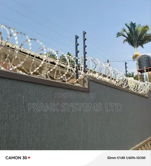 Electric Fence on 100fts by 45fts Wall Fence