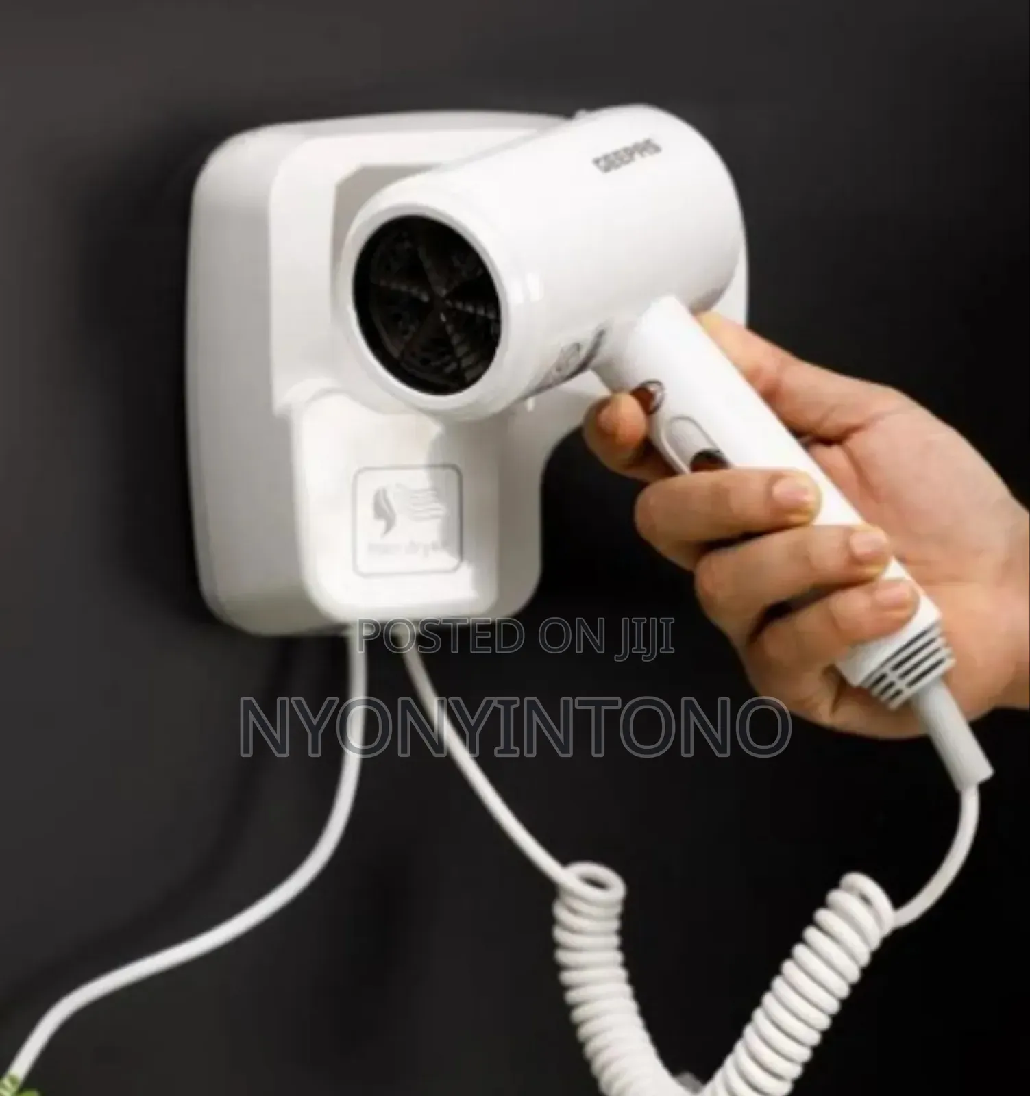 Geepas Wall Mounted Hair Dryer GHD-86073 2yrs Warranty