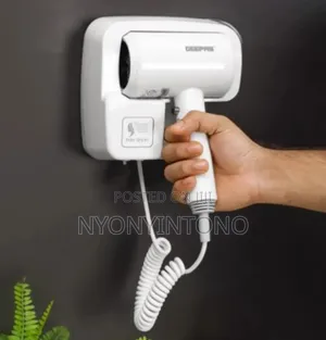 Geepas Wall Mounted Hair Dryer GHD-86073 2yrs Warranty