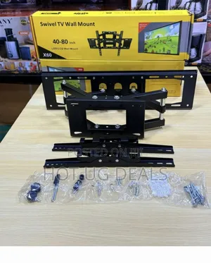 Swivel Tv Double Arm Wall Mount For 40 To 80 Inches.