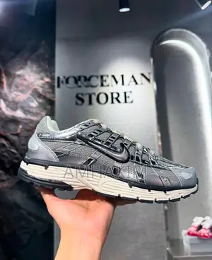 Classic Nike P6000 Metallic Silver Sneakers in Stock