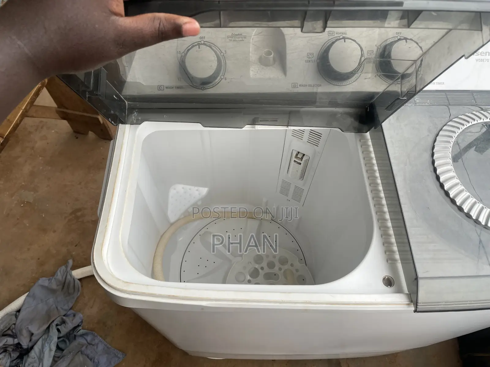 Hisense 7kg Twin Tub Machine