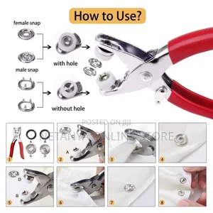 Stainless Steel Snap Buttons Pliers