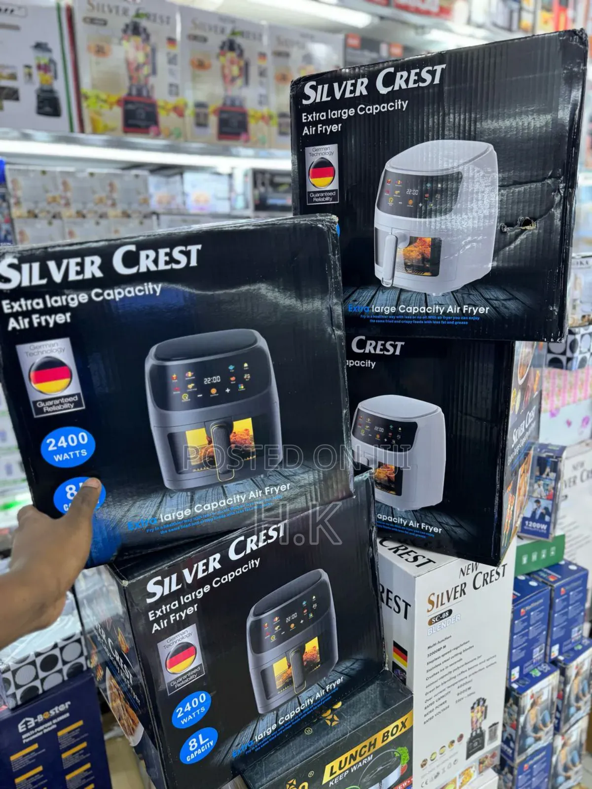 8l Silver Crest Extra Large Capacity Air Fryer
