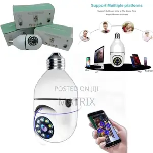 Panorama Wireless Surveillance Bulb Camera Wifi 360° Camera