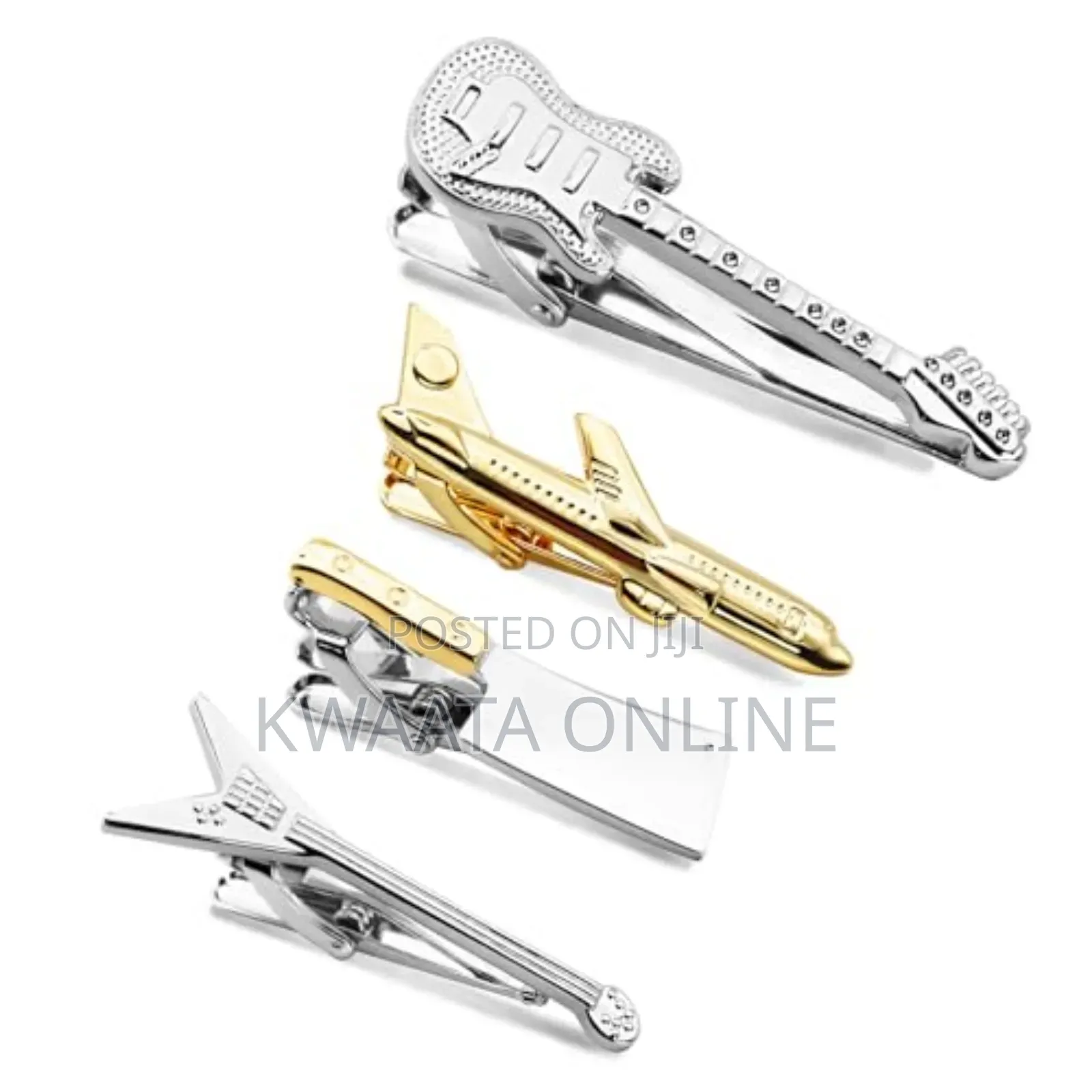 Tie Clips for Men Unique Set,Tie Bar Silver and Gold